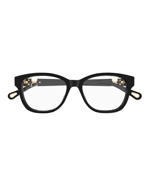Chloé Black Ch0336Oa 001 Optical Frames Acetate Transparent Cat Eye