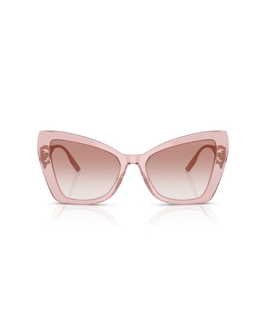 Dolce & Gabbana Black Dg4489 322613 Sunglasses Acetate Cat Eye Normal Shaded