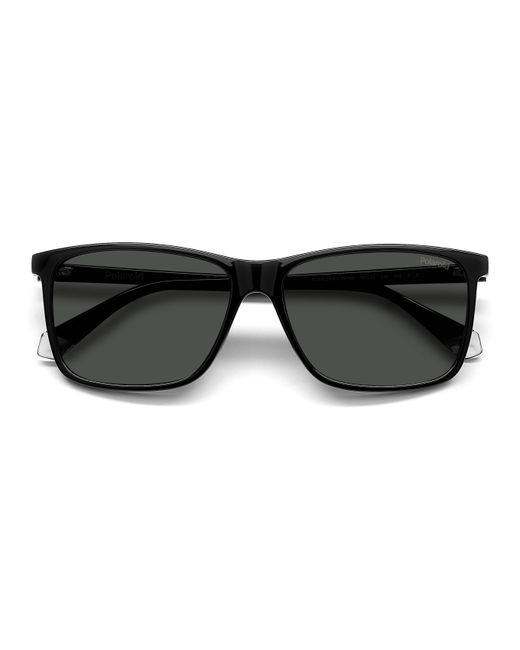 Polaroid Black Pld 4137/S 807/M9 Sunglasses Plastic Squared Polarized for men