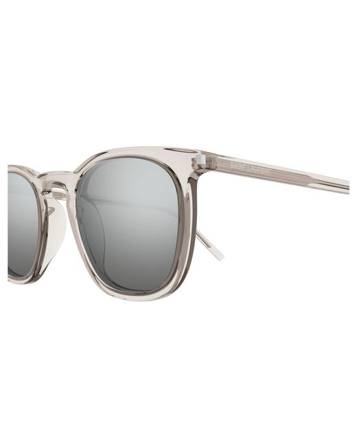 Saint Laurent Black Sl 623 004 Sunglasses Acetate Round Mirrored for men
