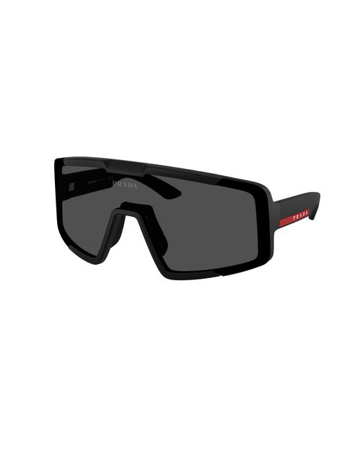 Prada Linea Rossa Black Ps B07S 1Bo06F Sunglasses Injected Geometric Normal for men