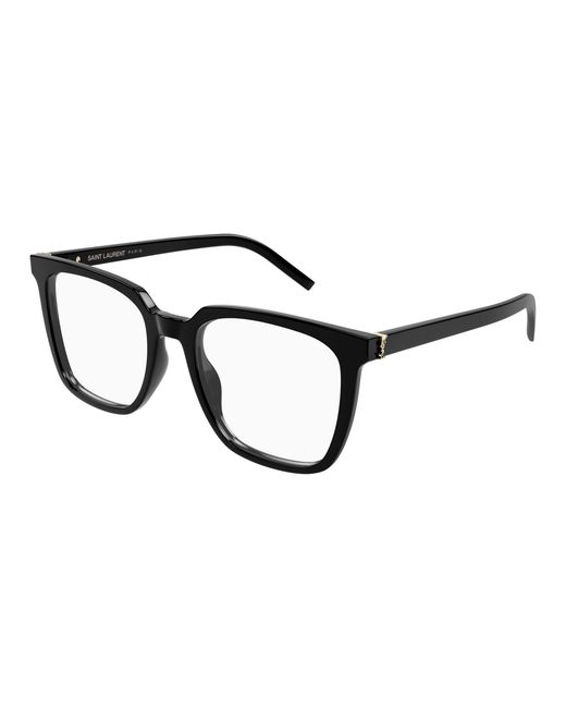 Saint Laurent Black Sl M146 Opt 001 Optical Frames Acetate Transparent Squared