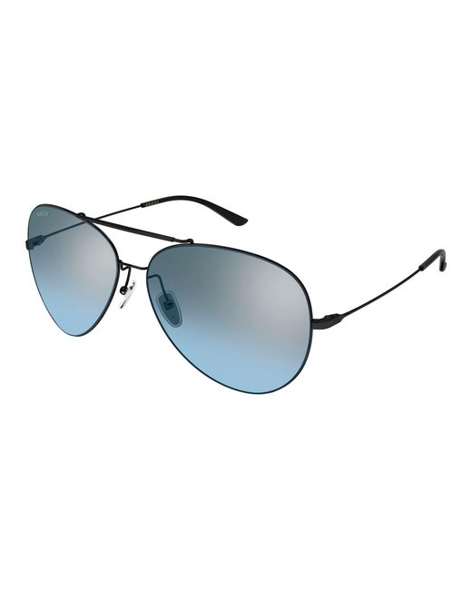 Gucci Black Gg2172S 004 Sunglasses Metal Pilot for men