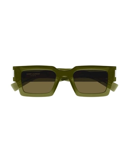 Saint Laurent Green Sl 572 005 Sunglasses Acetate Squared