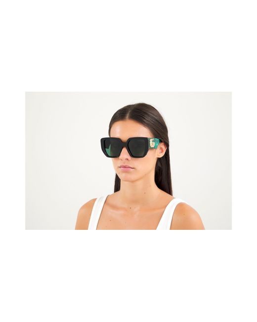 Gucci Green Gg0956S 001 Sunglasses Acetate Squared Normal