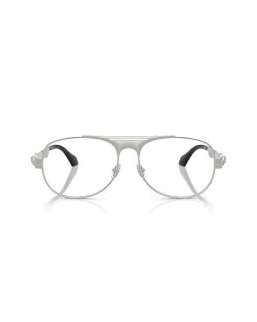 Versace Black Ve1319 1000 Optical Frames Metal Transparent Pilot Normal for men