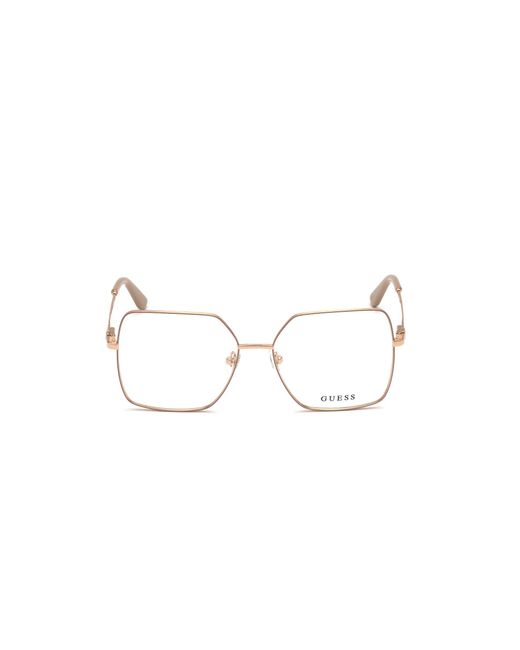 Guess Black Gu2824 059 Optical Frames Metal Squared Normal