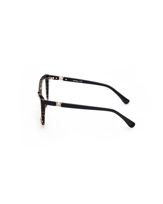 Max Mara Black Mm5036 052 Optical Frames Acetate Squared Normal