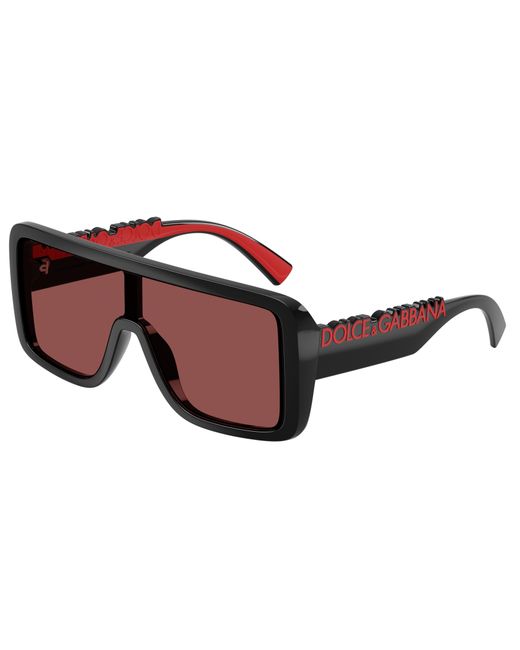 Dolce & Gabbana Black Dg6204 501/75 Sunglasses Injected Squared Normal