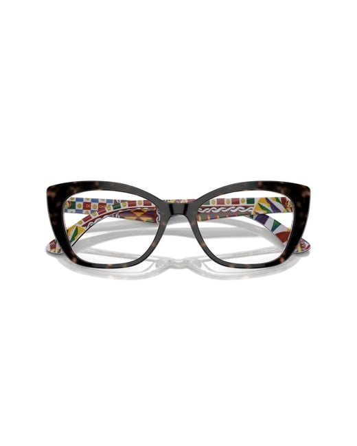 Dolce & Gabbana Black Dg3360 3217 Optical Frames Acetate Transparent Cat Eye Normal