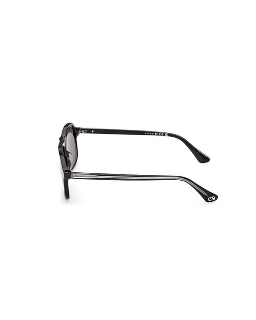 Web Black We0396 05A Sunglasses Acetate Smoke Squared Normal for men