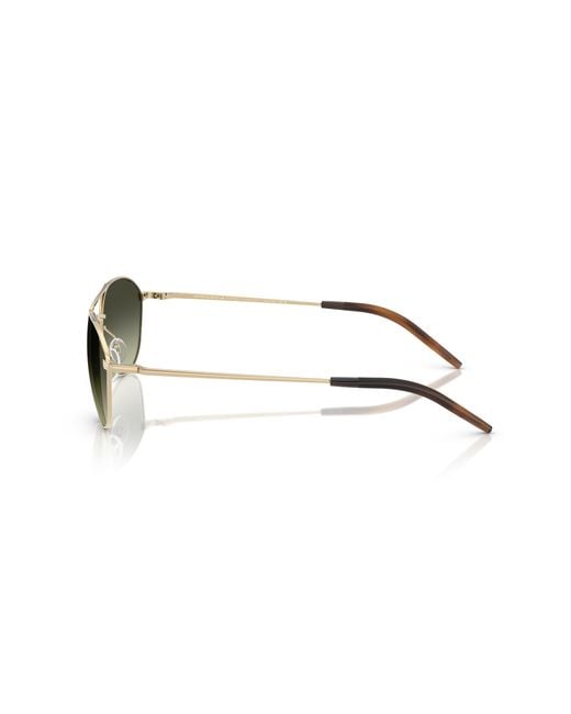 Oliver Peoples Black Ov1358S Aero Ii 5035Bh Sunglasses Steel G15 Pilot Normal
