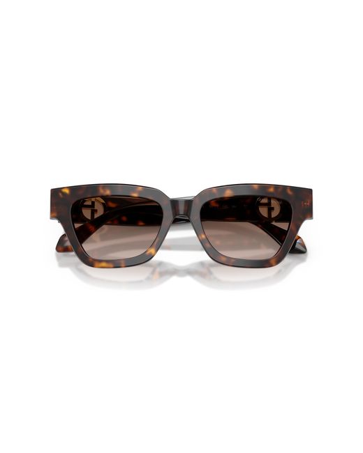 Giorgio Armani Black Ar8246U 587913 Sunglasses Acetate Cat Eye Normal Shaded