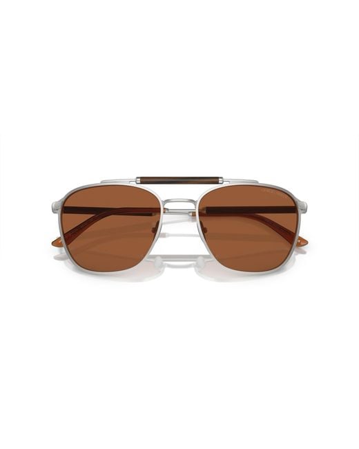 Giorgio Armani Black Ar6149 304573 Sunglasses Metal Squared Normal for men