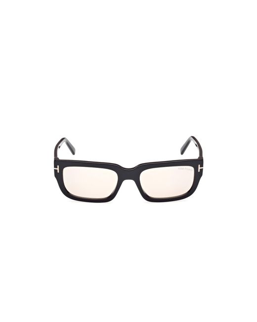 Tom Ford Black Ft1075 Ezra 01E Sunglasses Acetate Squared Photochromatic