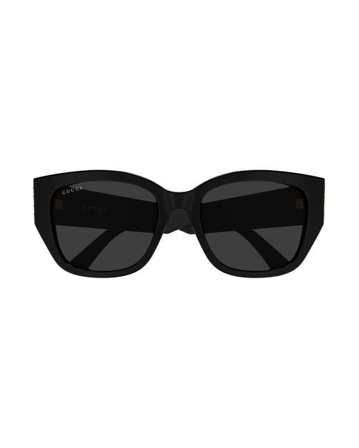 Gucci Black Gg2043Sa 001 Sunglasses Acetate Round