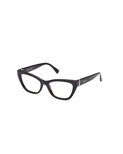 Max Mara Black Mm5228 001 Optical Frames Acetate Cat Eye Normal