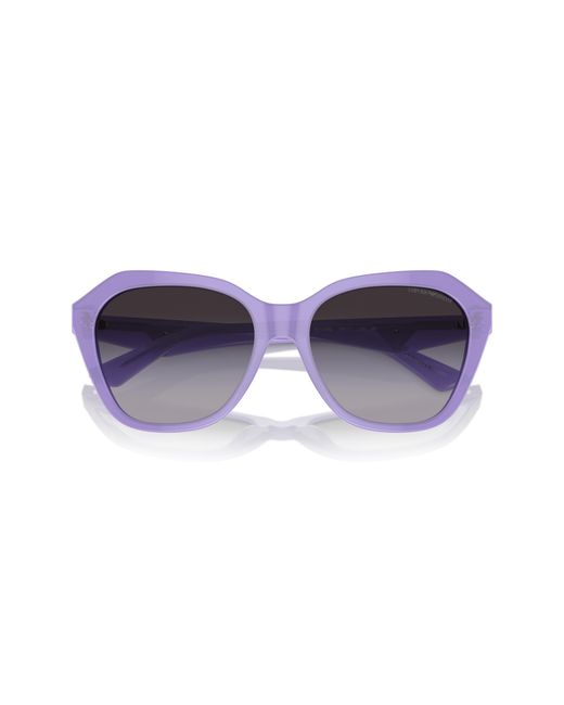 Emporio Armani Black Ea4221 61178G Sunglasses Acetate Geometric Normal Shaded