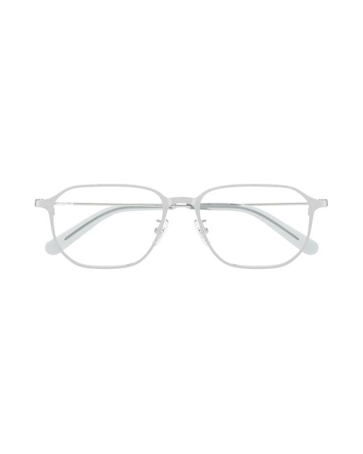 Montblanc Black Mb0465Oa 003 Optical Frames Metal Transparent Geometric for men