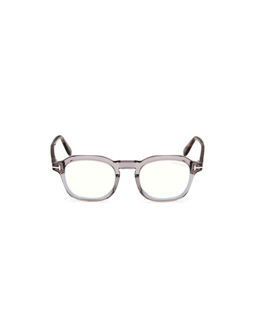 Tom Ford Black Ft5836-B 020 Optical Frames Acetate Geometric Normal for men