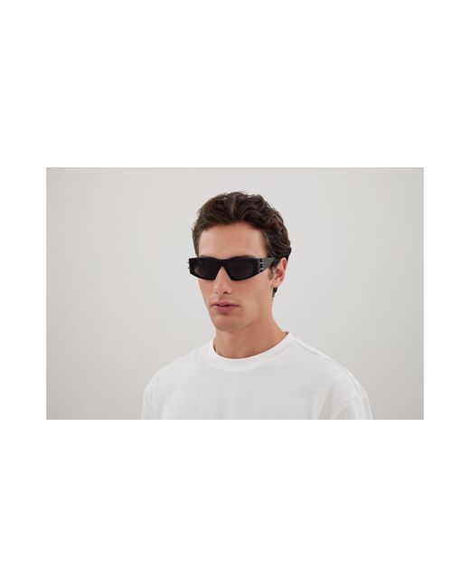 McQueen Black Am0471S 001 Sunglasses Acetate Squared