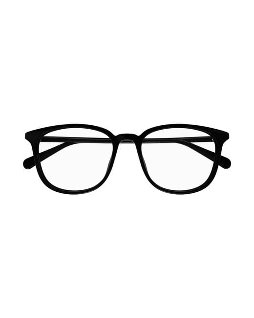 Gucci Black Gg1230Oa 002 Optical Frames Plastic Squared for men