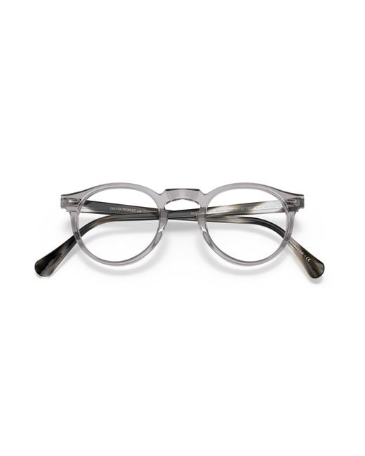 Oliver Peoples Black Ov5186 Gregory Peck 1484 Optical Frames Acetate Transparent Pantos Normal