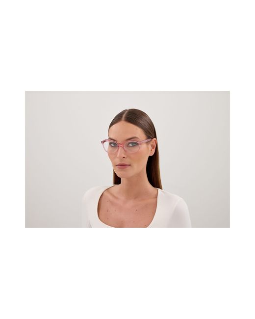 McQueen Black Am0569O 004 Optical Frames Acetate Transparent Cat Eye