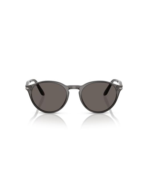 Persol Black Po3092Sm 1196B1 Sunglasses Acetate Round Normal for men