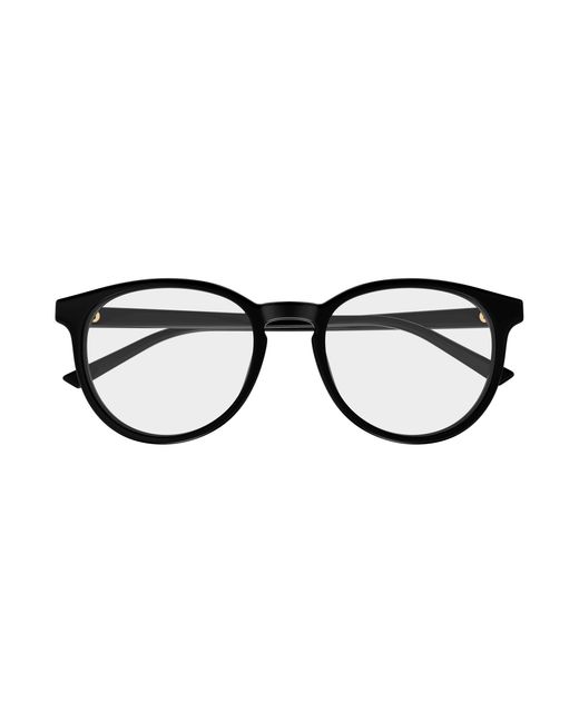 Gucci Black Gg2005Oa 001 Optical Frames Acetate Transparent Round