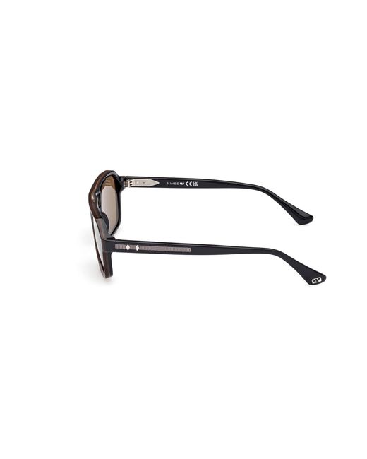 Web Black We0376 50E Sunglasses Acetate Squared Normal for men