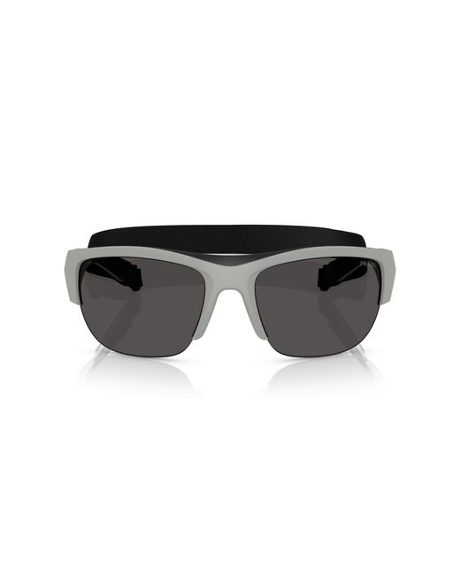 Prada Linea Rossa Black Ps A01S 13Z5S0 Sunglasses Injected Pillow Normal for men