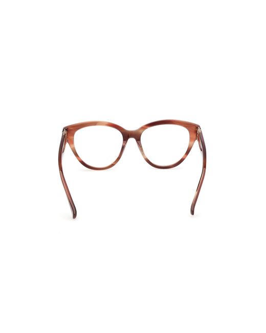 Max Mara Black Mm5230 068 Optical Frames Acetate Round Normal