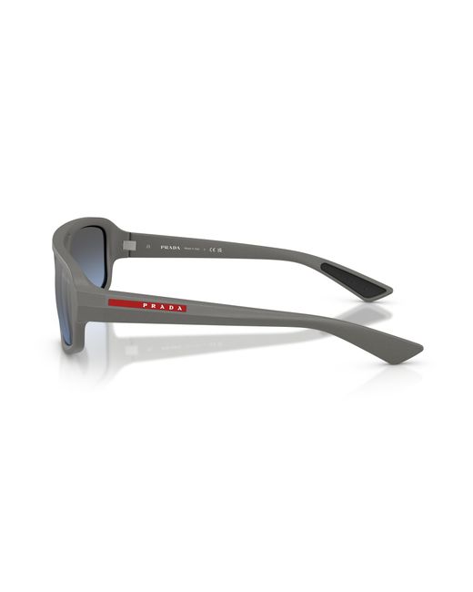 Prada Linea Rossa Black Ps B11Su 16X11A Sunglasses Injected Geometric Normal Nuanced for men