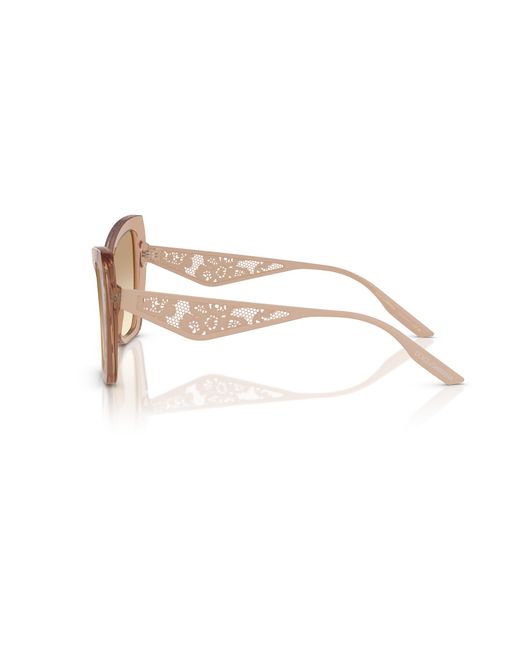 Dolce & Gabbana Black Dg4489 343213 Sunglasses Acetate Cat Eye Normal Shaded