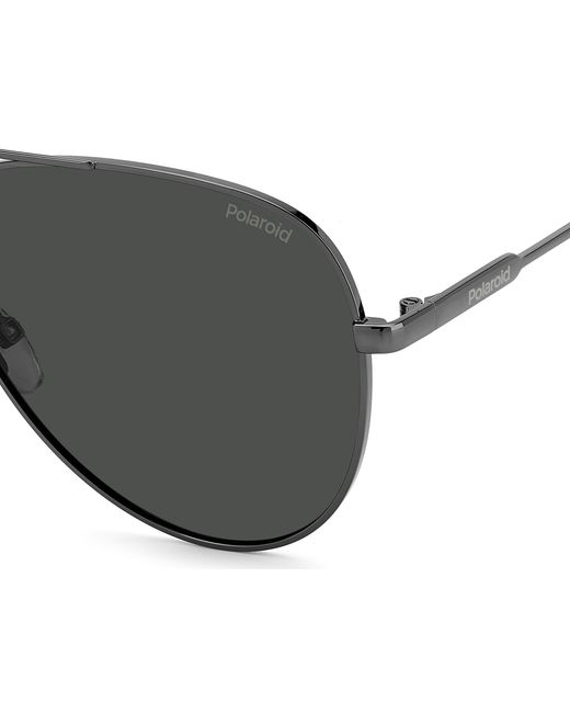 Polaroid Black Pld 6187/S Kj1/M9 Sunglasses Metal Pilot Polarized
