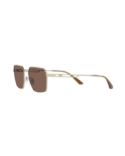 Emporio Armani Black Ea2140 300273 Sunglasses Metal Squared Normal for men