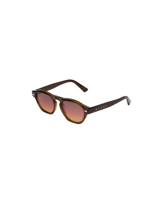 Marni Black Mv7 Yunari Sunglasses Acetate Geometric Normal Nuanced