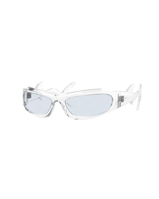 Burberry White Be4399 302472 Sunglasses Injected Light Geometric Normal