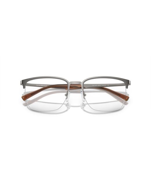 Emporio Armani Black Ea1151 3010 Optical Frames Metal Transparent Pillow Normal for men