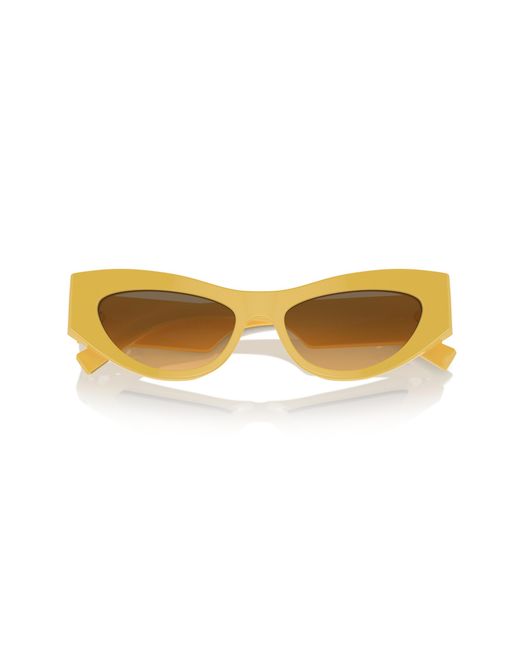 Dolce & Gabbana Black Dg4450 333411 Sunglasses Acetate Cat Eye Normal Shaded