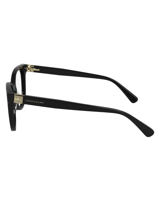 Longchamp Black Lo2756 001 Optical Frames Acetate Squared Normal