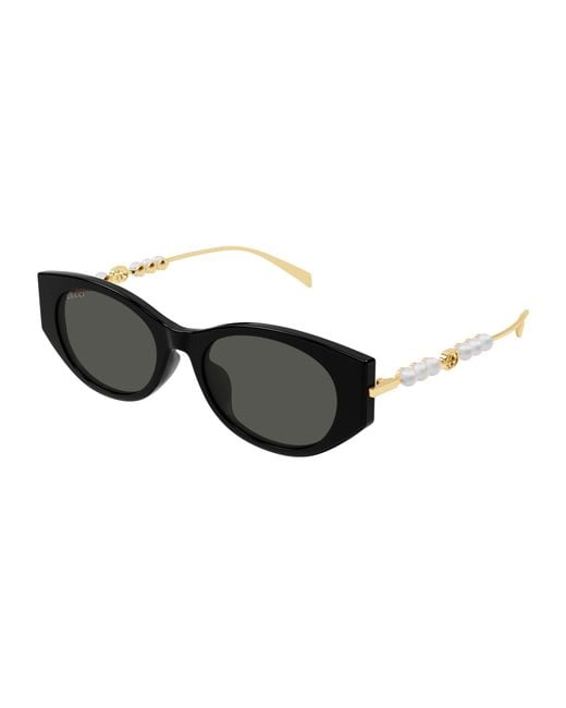 Gucci Black Gg1970Sa 001 Sunglasses Acetate Cat Eye