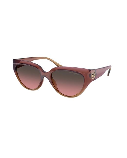 Michael Kors Black Mk2241U Boca Raton 325611 Sunglasses Injected Cat Eye Normal Shaded