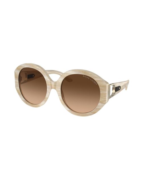 Ralph Lauren Black Rl8188Q 608474 Sunglasses Acetate Round Normal Nuanced