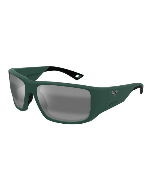 Maui Jim Black Mj0664Sa 003 Sunglasses Injected Squared for men
