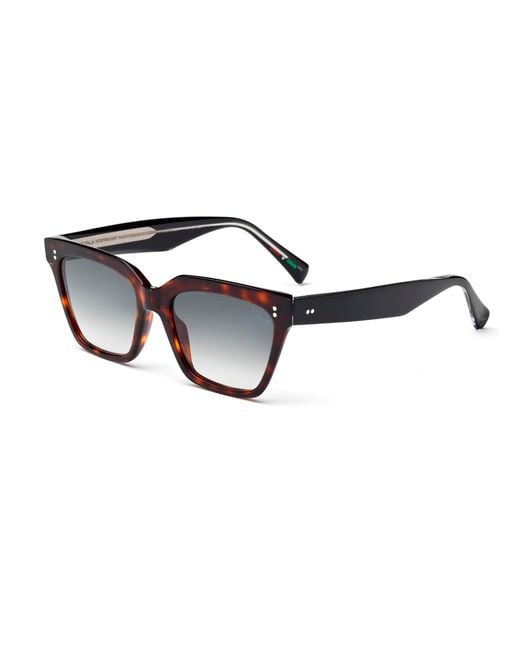 Lara Collection Black Alida 016Lp 092.009 Outlet Sunglasses Acetate Squared Normal Shaded