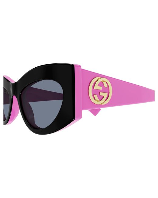 Gucci Black Gg1843S 005 Sunglasses Acetate Cat Eye