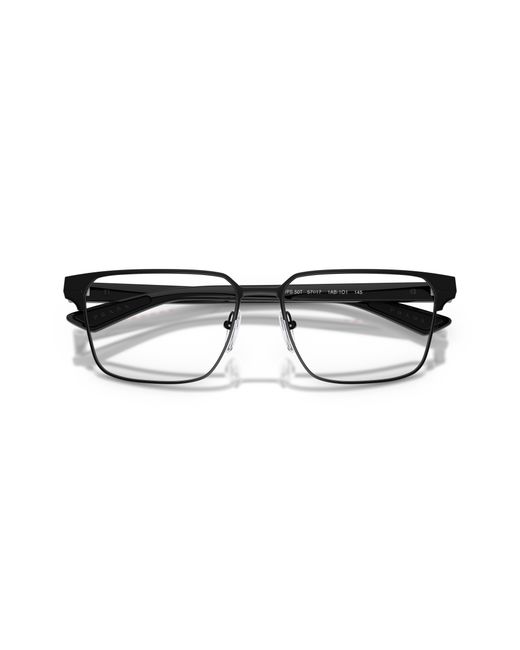 Prada Linea Rossa Black Ps 50Tv 1Ab1O1 Optical Frames Metal Transparent Squared Normal for men