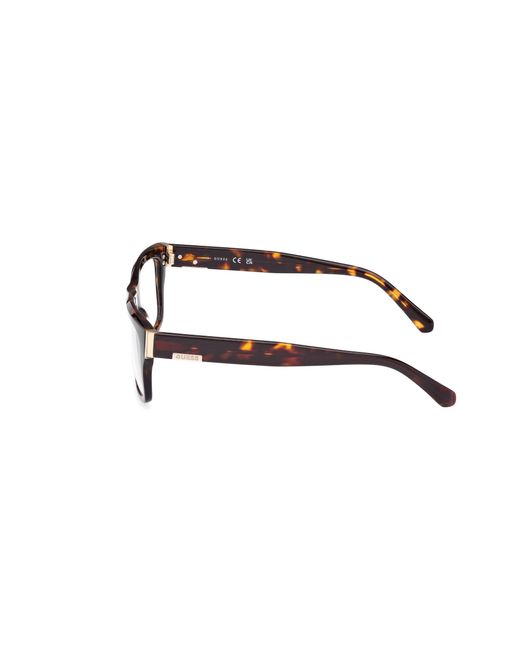 Guess Black Gu50189 052 Optical Frames Acetate Squared Normal for men